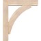 Ekena Millwork Thorton Block Smooth Bracket w/ Offset Brace, Douglas Fir, 5 1/2"W x 24"D x 28"H BKT0604X24X28THR05SDF - alternate 2